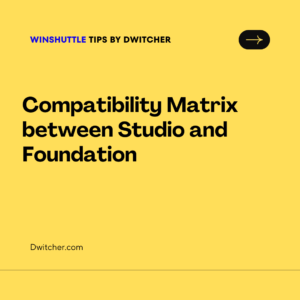 Read more about the article Compatibility Matrix between Studio and Foundation
