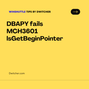 Read more about the article DBAPY fails MCH3601 lsGetBeginPointer