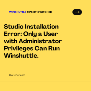 Read more about the article Studio Installation Error: Only a User with Administrator Privileges Can Run Winshuttle.