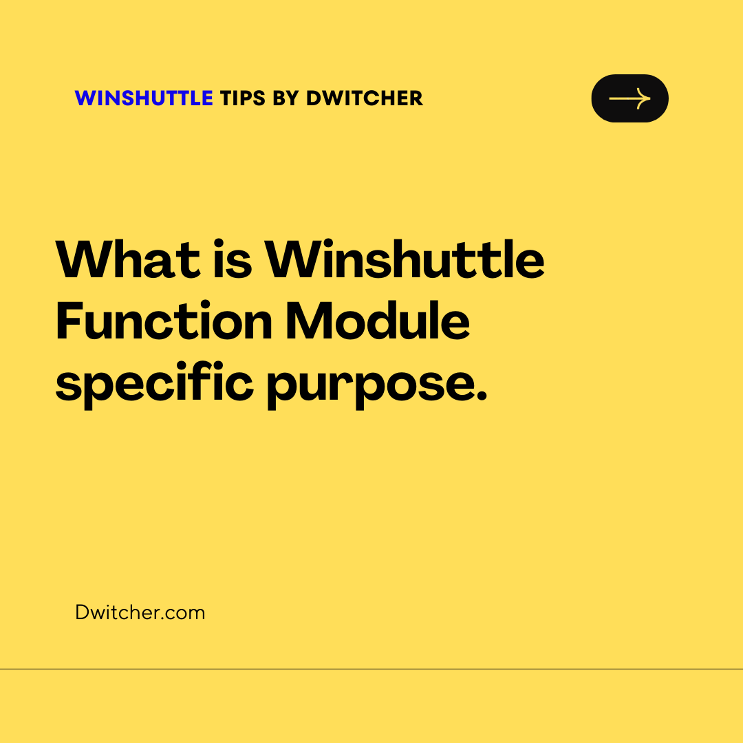 You are currently viewing What is Winshuttle Function Module specific purpose.