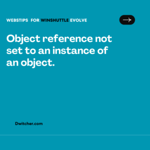 Read more about the article Error- Object reference not set to an instance of an object.” error while opening the form.