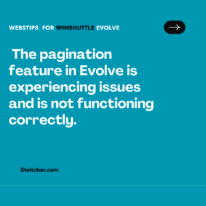 Read more about the article The pagination feature in Evolve is experiencing issues and is not functioning correctly.