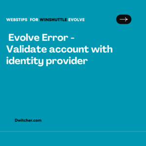 Read more about the article Revise Issue – Confirm account via identity provider for verification.
