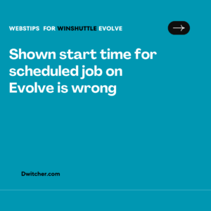 Read more about the article Incorrect Display of Start Time for Scheduled Job on Evolve