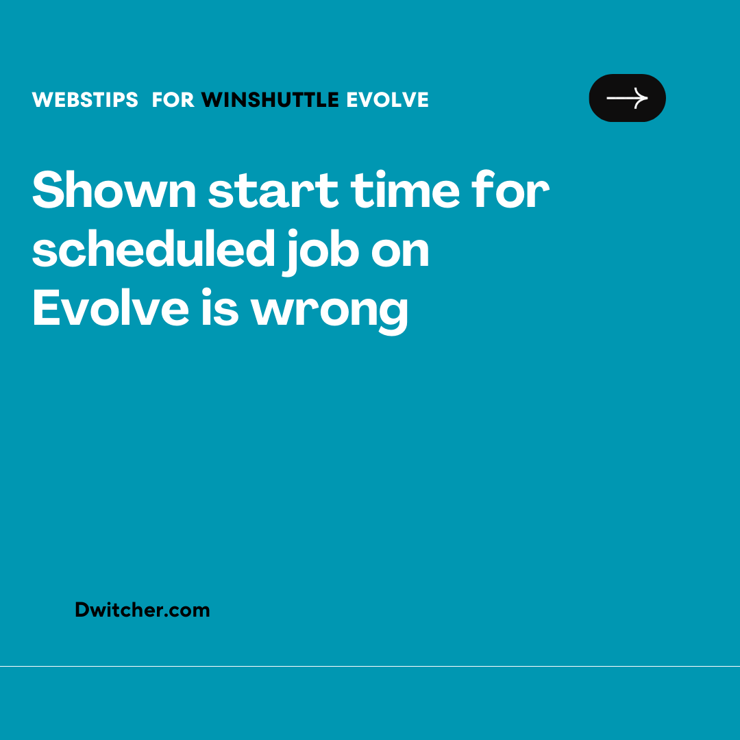 You are currently viewing Incorrect Display of Start Time for Scheduled Job on Evolve