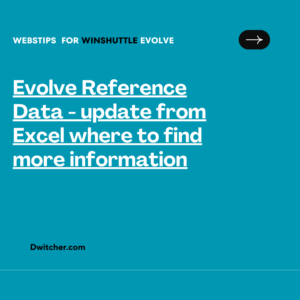 Read more about the article Finding more information about updating Evolve Reference Data from Excel?