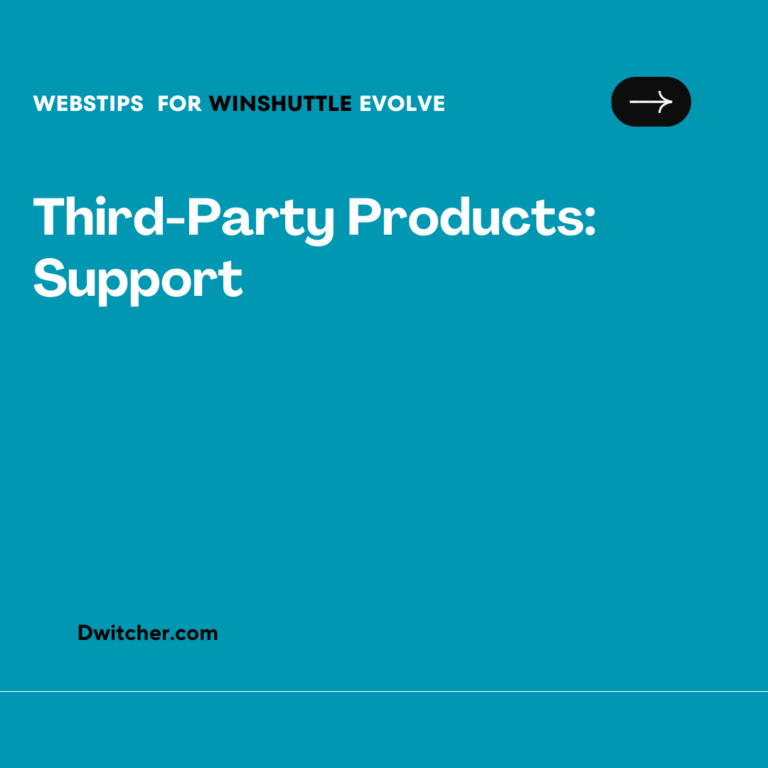 You are currently viewing Third-Party Products: Support